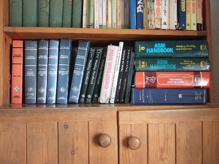 My Welding Bookshelf 